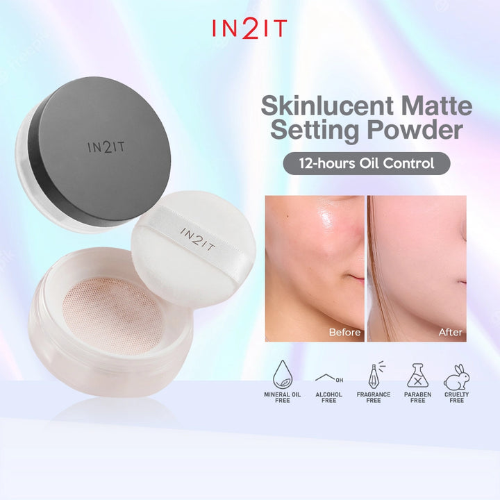 IN2IT Skinlucent Matte Setting Powder - 10g | ان تو ات لوس باودر شفافة - 10 غرام