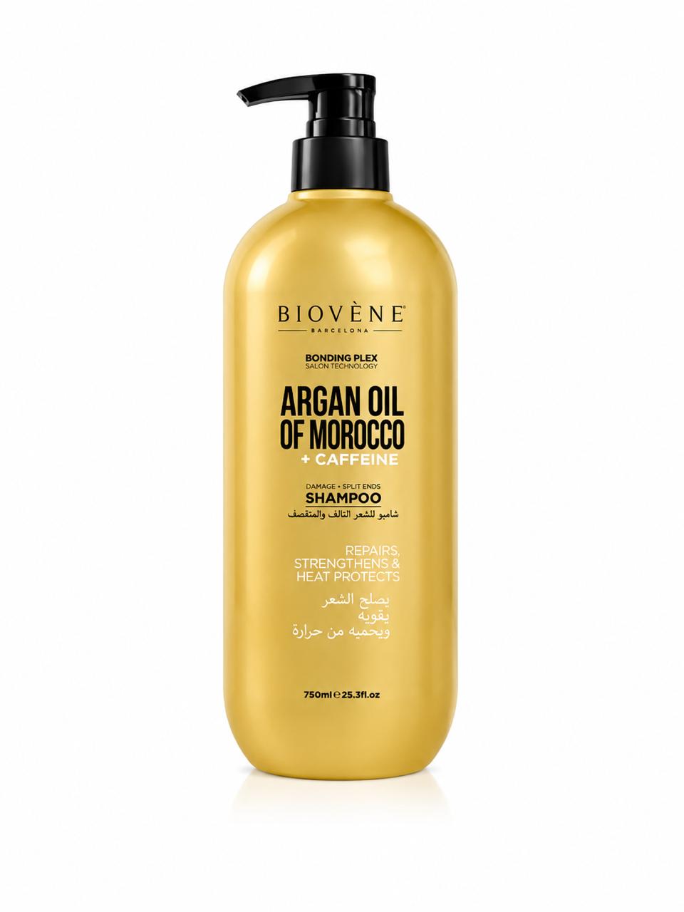 BIOVENE Argan Oil Of Morocco + Caffeine Shampoo - 750ml | بيوفيين شامبو زيت أركان المغرب بالكافيين - 750مل