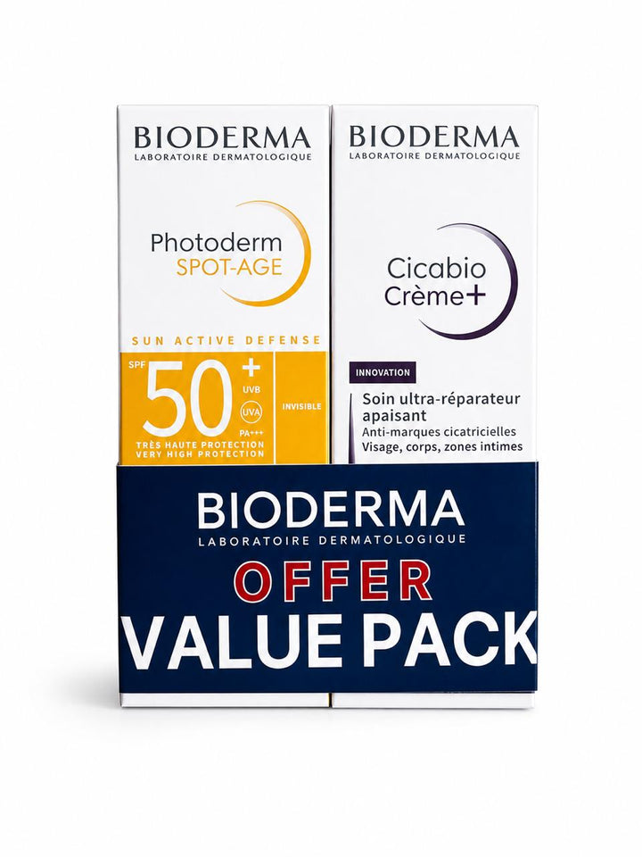 BIODERMA Photoderm Spot-Age SPF50+ + Cicabio Creme+ - 40ml | بيوديرما مجموعة قيمة فوتوديرم سبوت إيج و سيكابيو كريم بلس - 40مل #1