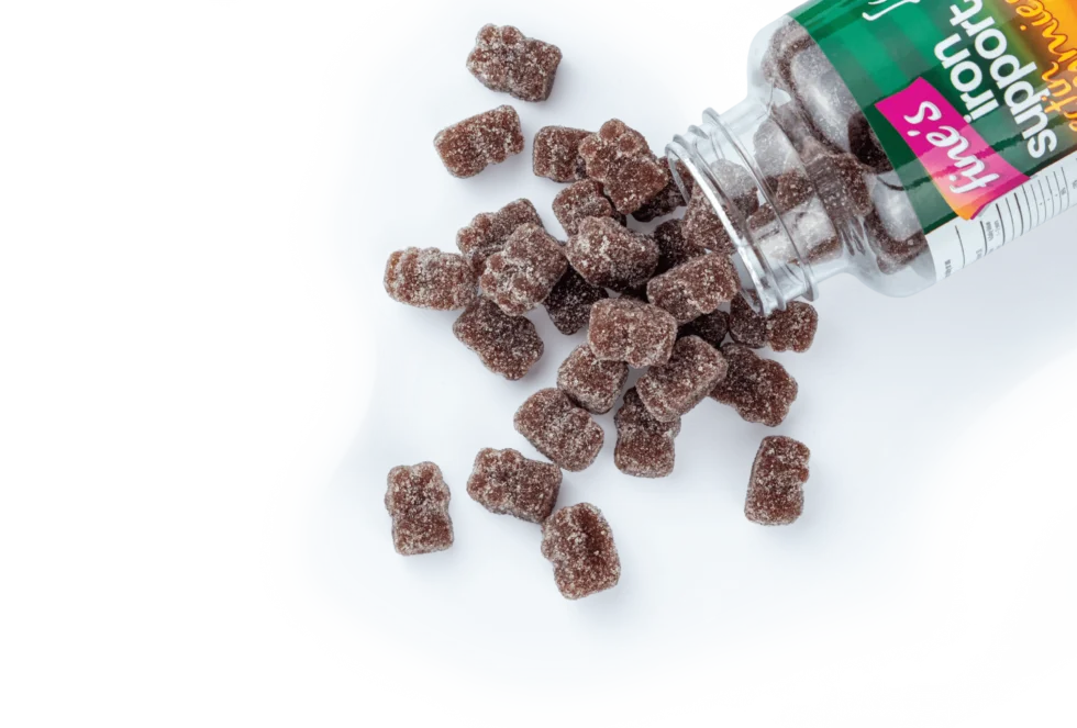 Fine's Iron Support + Fe - 60 Gummies | فاينز مكمل لدعم الحديد للأطفال - 60 غاميز