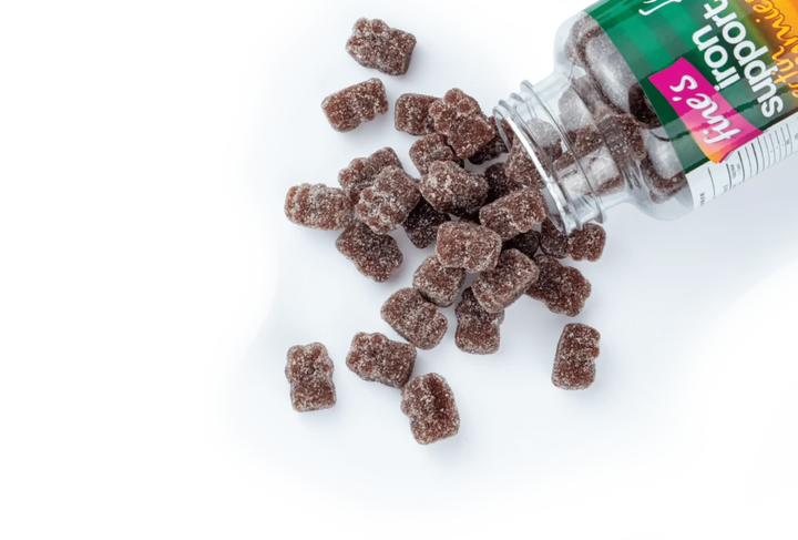 Fine's Iron Support + Fe - 60 Gummies | فاينز مكمل لدعم الحديد للأطفال - 60 غاميز