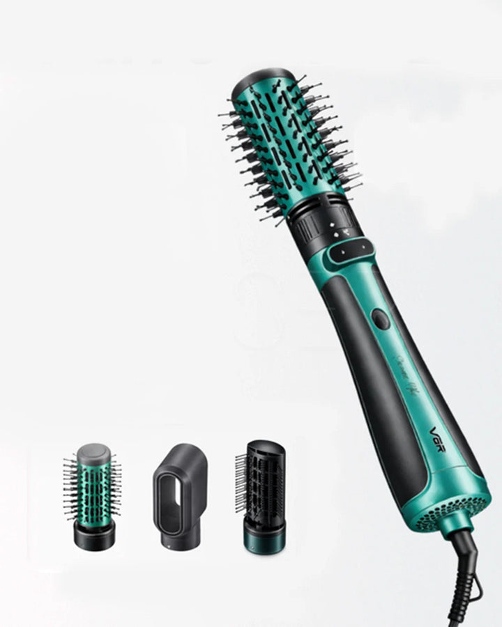VGR Drying And Curling Rotate Left Of Right Max Powder 1200W Green | في جي ار جهاز تصفيف شعر 4 في 1