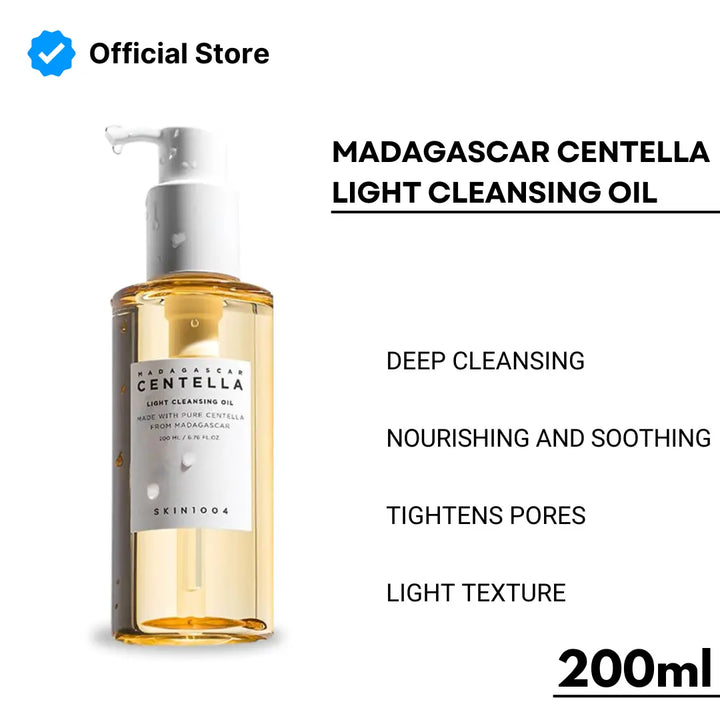 SKIN1004 Madagascar Centella Light Cleansing Oil - 200ml | سكين1004 غسول سينتيلا زيتي للوجه  - 200 مل