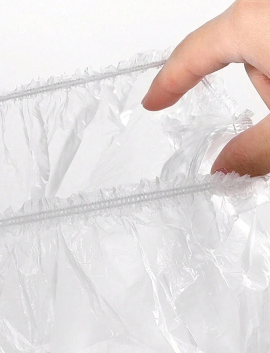 Plastic Hair Cap - 100Pcs | قبعة شعر بلاسيتيكية - 100 قطعة