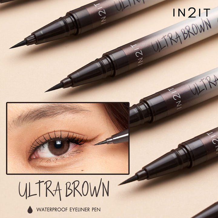 IN2IT Waterproof Eyeliner Pen - 0.7g | ان تو ات اي لاينر ووتر بروف - 0.7غ