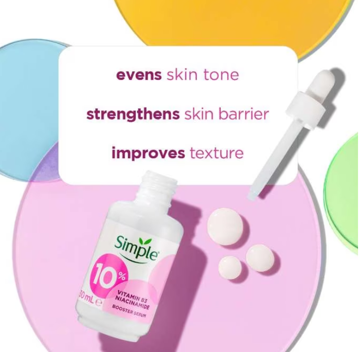 Simple Booster Serum 10% Niacinamide Vitamin B3 - 30ml | سمبل سيروم نياسيناميد 10% - 30 مل