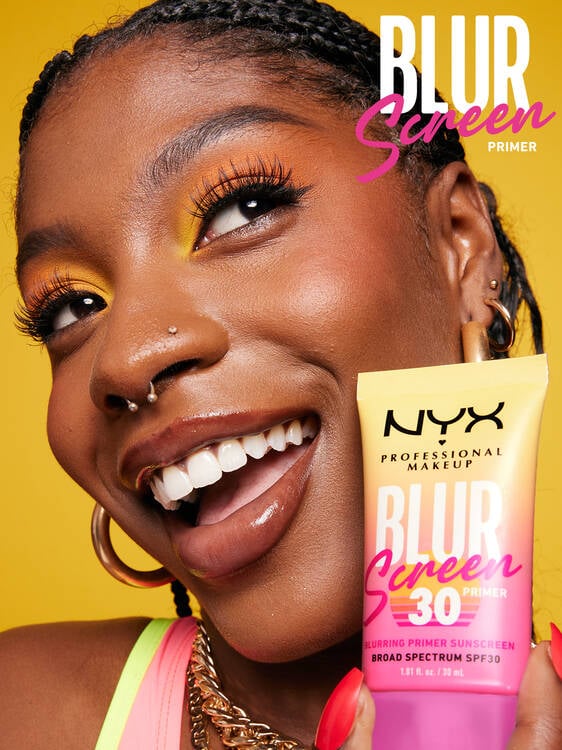 NYX Professional Makeup Blur Screen Primer - SPF - 30ml | ان واي اكس برايمر بلور سكرين مع نسبة واقي شمسي - 30 مل