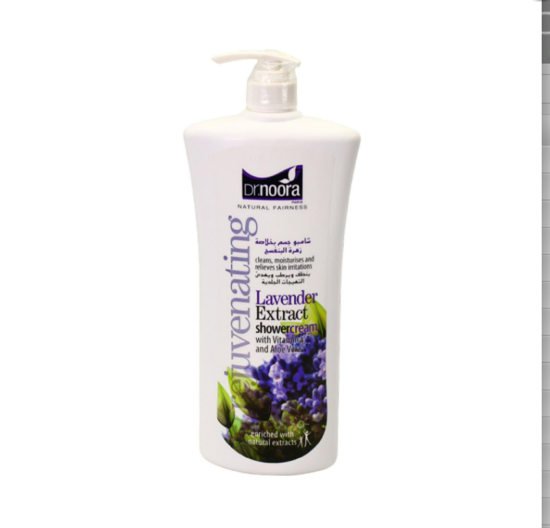 Dr.Noora Clean Moisturises Lavender Shower Cream - 1100ml | د .نورا جل الاستحمام المرطب باللافندر - 1100 مل