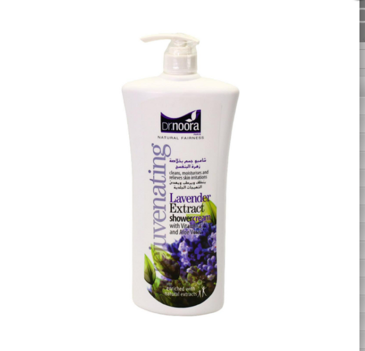 Dr.Noora Clean Moisturises Lavender Shower Cream - 1100ml | د .نورا جل الاستحمام المرطب باللافندر - 1100 مل