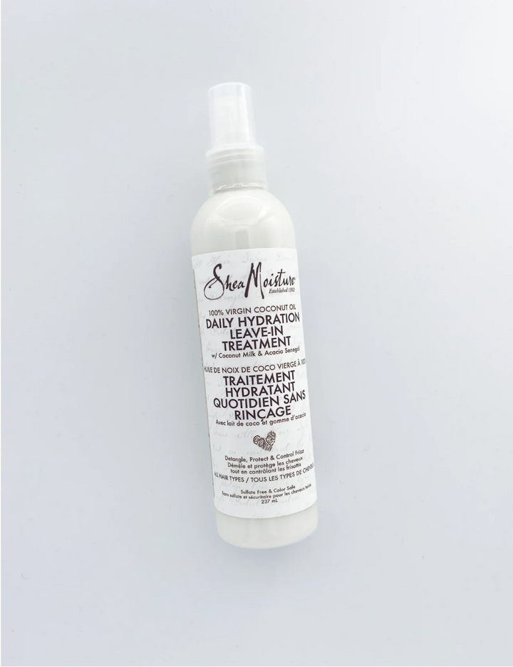 SheaMoisture 100% Virgin Coconut Oil Leave In Treatment - 237ml | شيا مويستشر ليف ان بزيت جوز الهند - 237 مل