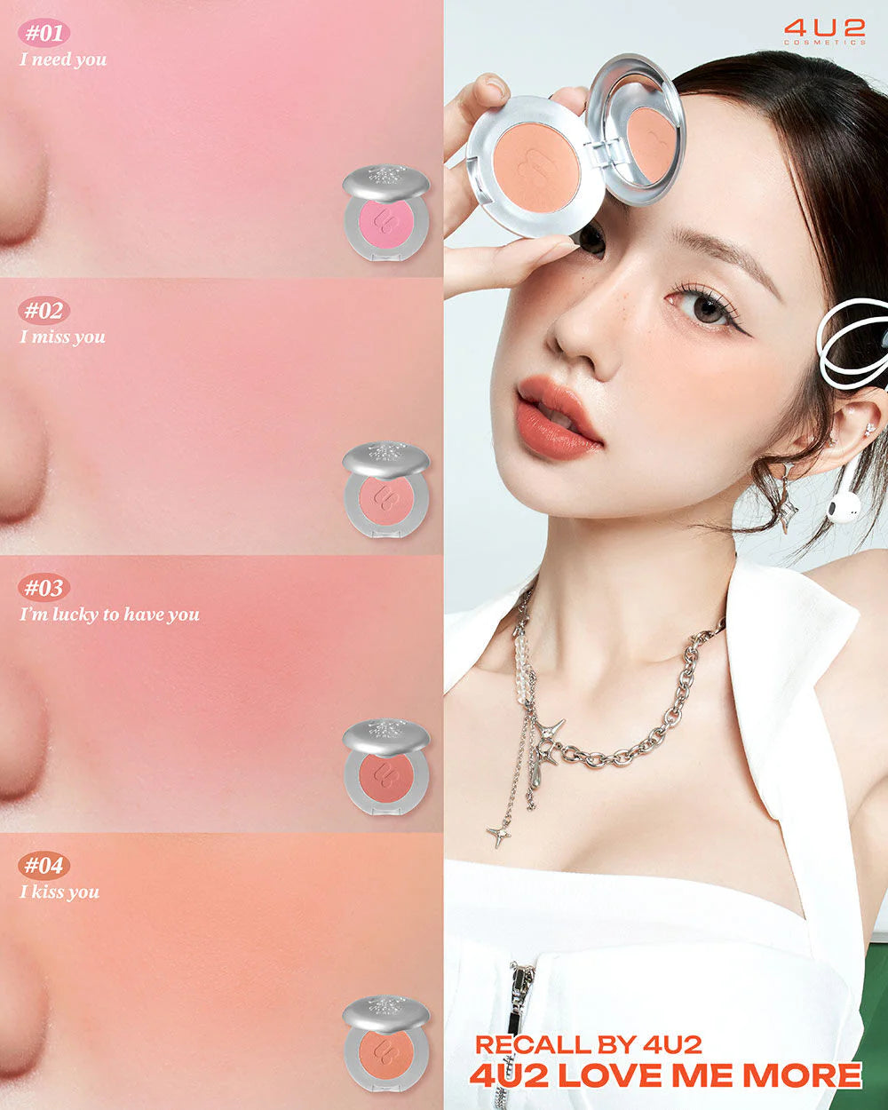 4U2 Love Me More Matte Blush - 3.2g | فور يو تو بلاش مطفي - 3.2غ