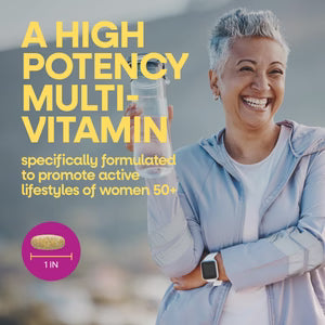 Nature's Way Alive! Women's 50 Ultra Potency Multivitamin - 60 Tablets | نيتشرز واي مكمل غذائي للنساء فوق ال 50 سنة - 60 قرص