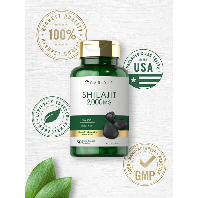 Carlyle Shilajit 2000 mg - 90 Capsules | كارلايل شلاجيط 2000 ملغ - 90 كبسولة #4