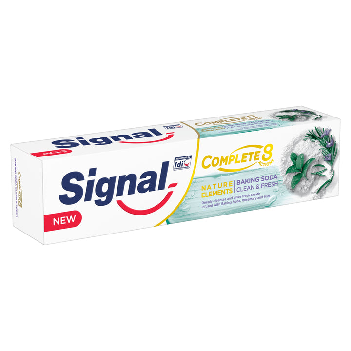 Signal Toothpaste Complete 8 Baking Soda White - 100ml | سيجنال معجون أسنان بيكربونات الصوديوم - 100مل #5
