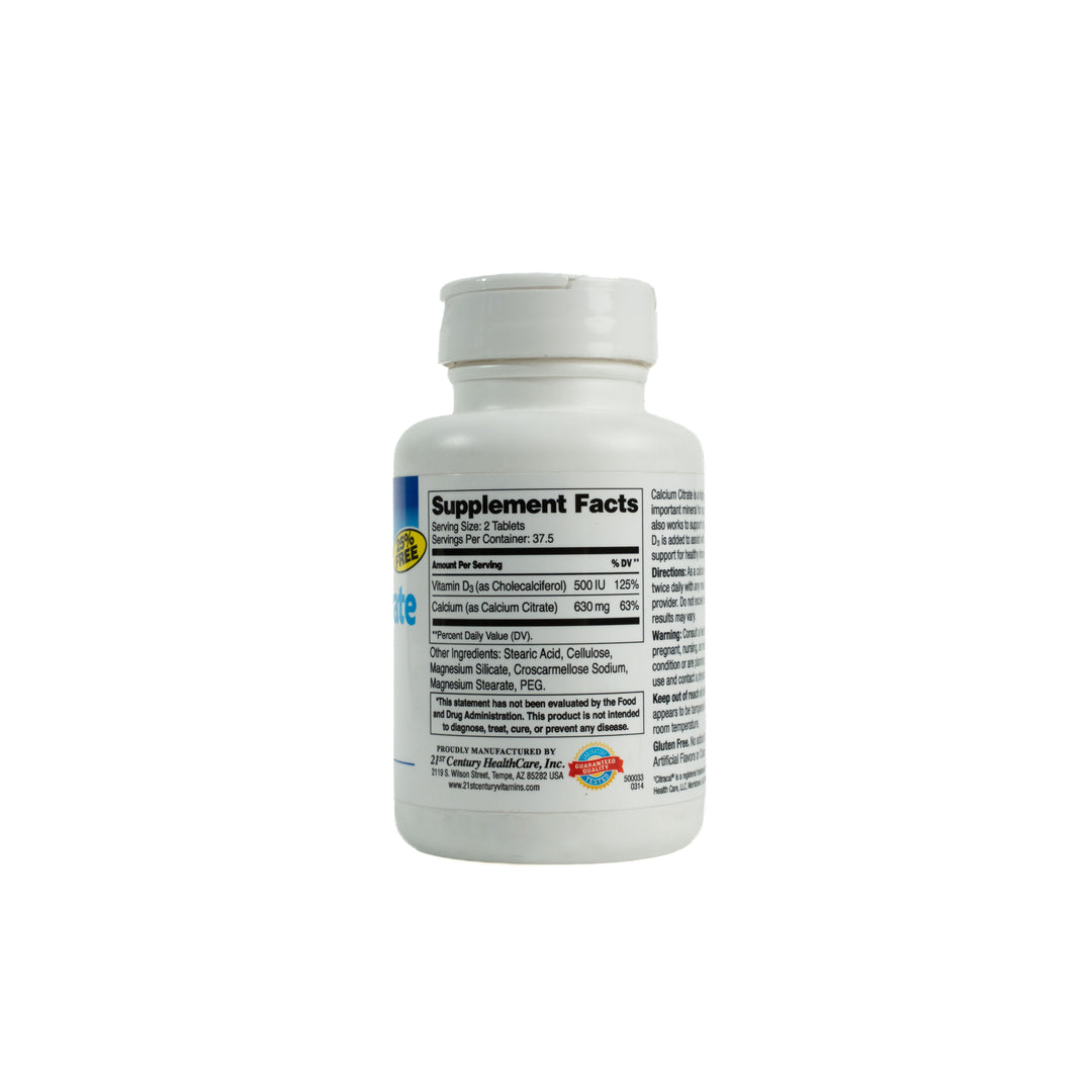 21st Century Calcium Citrate Plus D Maximum - 75 Tablets_1