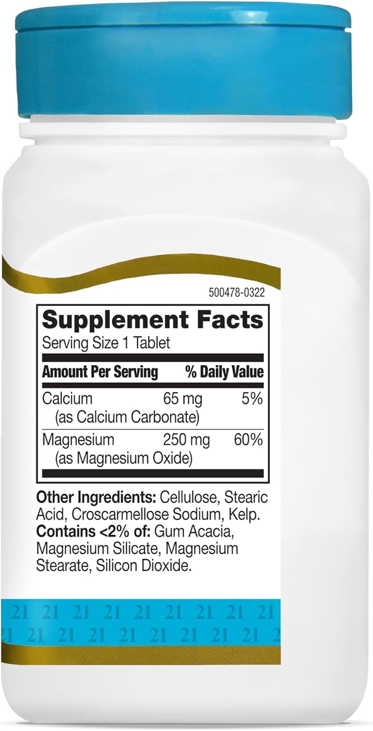 21st Century Magnesium 250mg - 110tabls_1