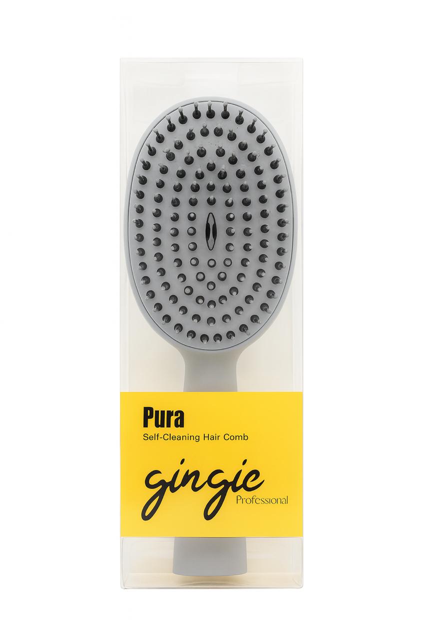 gingie Pure Self-Cleaning Hair Comb | فرشاة الشعر ذاتية التنظيف