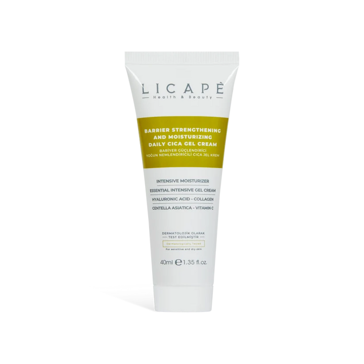 LICAPE Barrier Strengthening And Moisturizing Daily Cica Gel Cream - 40ml |  ليكابي كريم جل سيكا يومي لتقوية حاجز البشرة وترطيبها – 40 مل