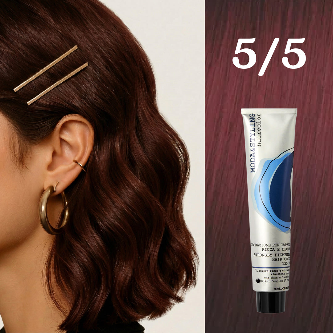 Elgon Moda&styling Haircolor Strongly Pigmented Hair Color - 125ml | ايلكون صبغة شعر مودا ستايلنج - 125مل