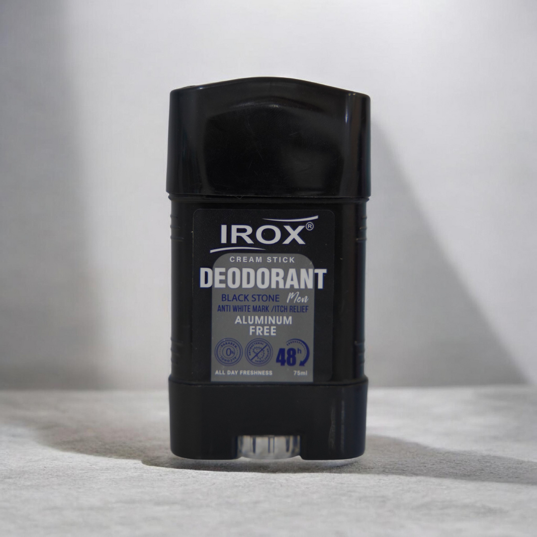 Irox black stone deodorant for men - 75ml | ايروكس مزيل رائحة للرجال - 75 مل