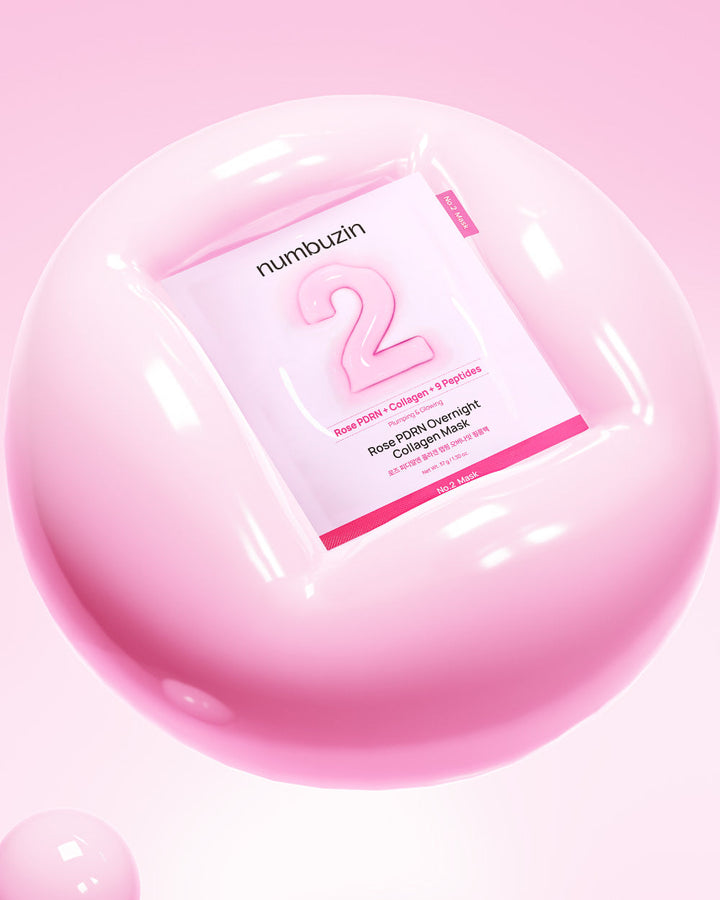 Numbuzin Rose PDRN Collagen Wrapping Overnight Film Pack 4 Sheets - 30g | نومبوزين قناع كولاجين وردي طوال الليل - 30غ #3