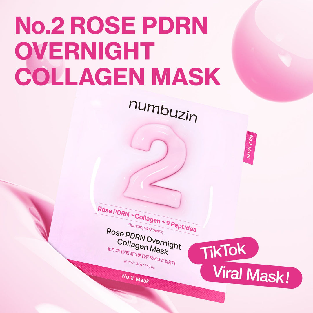Numbuzin Rose PDRN Collagen Wrapping Overnight Film Pack 4 Sheets - 30g | نومبوزين قناع كولاجين وردي طوال الليل - 30غ #4