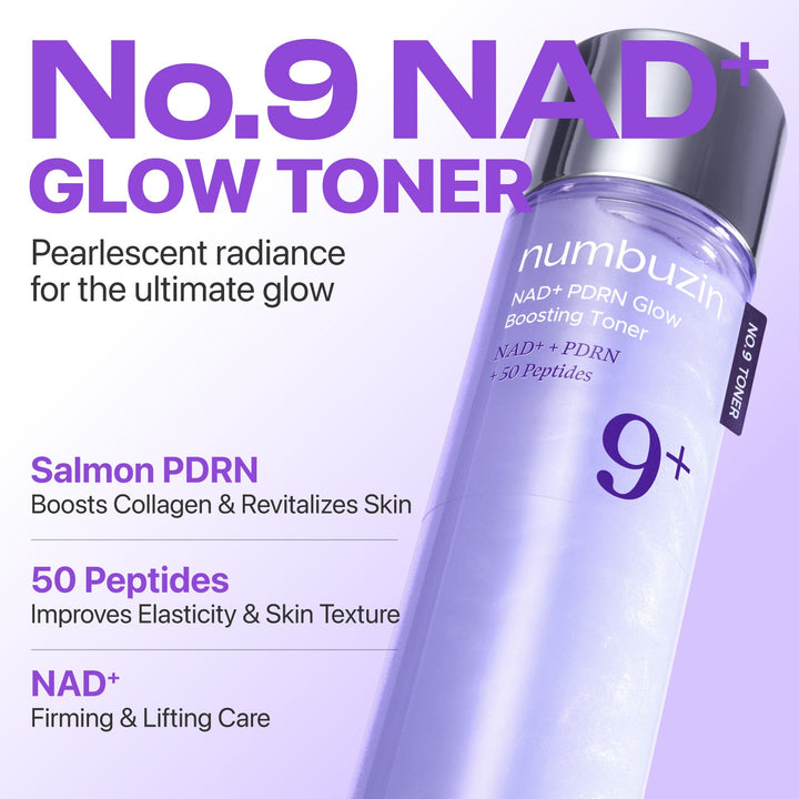 Numbuzin No.9 NAD PDRN Glow Boosting Toner - 150ml | نومبوزن تونر معزز توهج ناد+بي دي ار ان - 150مل #3