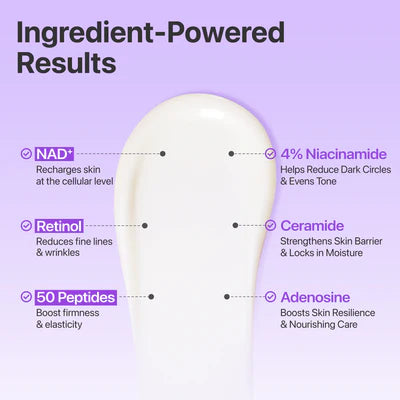 Numbuzin No.9 NAD+ Retinol Volumetox Eye Cream - 10ml | نمبوزين رقم 9 كريم تحت العين NAD+ ريتينول فوليوم توكس - 10 مل