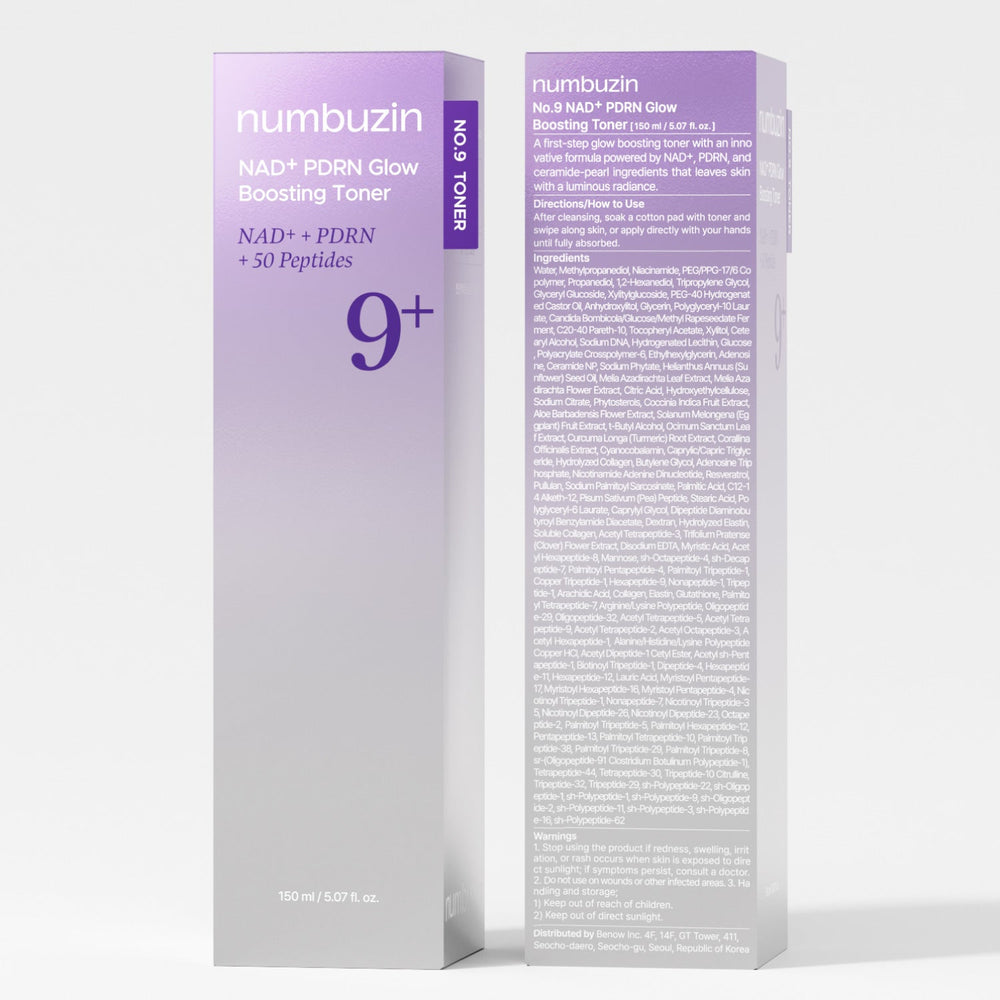 Numbuzin No.9 NAD PDRN Glow Boosting Toner - 150ml | نومبوزن تونر معزز توهج ناد+بي دي ار ان - 150مل #2