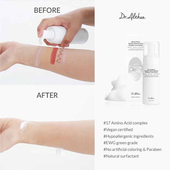 Dr.Althea Amino Acid Gentle Bubble Cleanser - 140ml | دكتور الثيا غسول رغوي بالاحماض الأمينية - 140مل