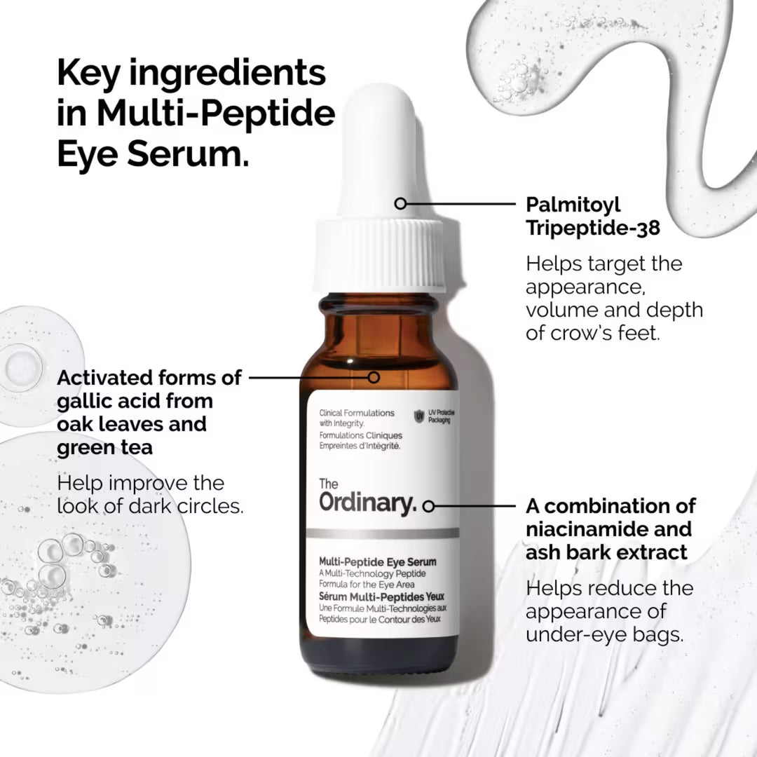 The Ordinary Age Support Set - 3-Step  Multi-Peptide + HA, Multi-Peptide Eye Serum, and Natural Moisturizing Factors + PhytoCeramides | ذا أورديناري مجموعة العناية بمقاومة علامات التقدم بالعمر 3 خطوات بالببتيدات والترطيب