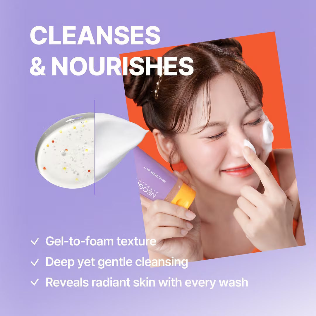 NEOGEN DOUBLE VITA CAPSULE CLEANSING FOAM - 150ml | نيوجين غسول رغوي بكبسولات دبل فيتا – 150 مل