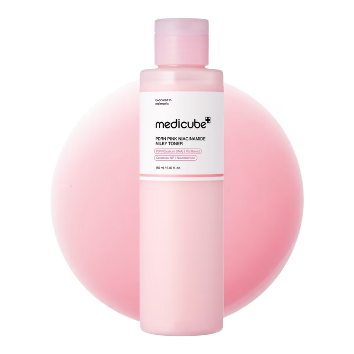 Medicube PDRN Pink Niacinamide Milky Toner - 150ml | ميدي كيوب تونر حليبي نياسيناميد وردي - 150مل