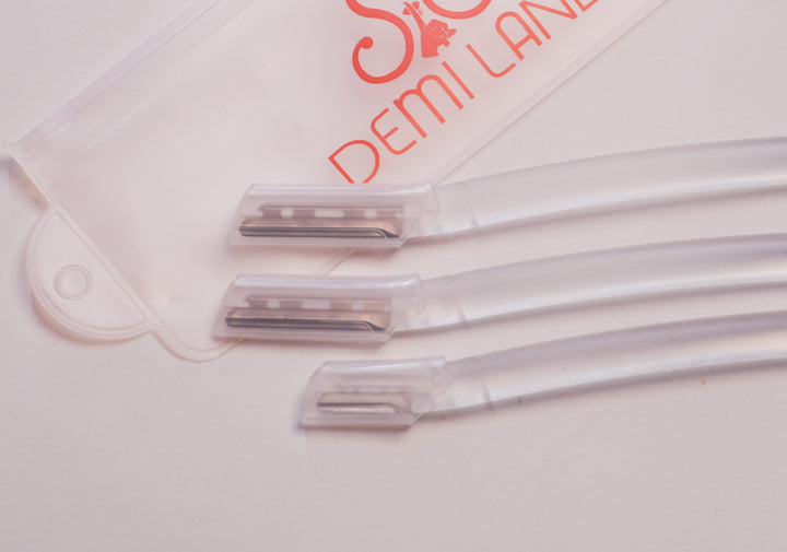 Demi Land Eyebrow Blades - 3pcs | شفرات للحواجب - 3 قطع