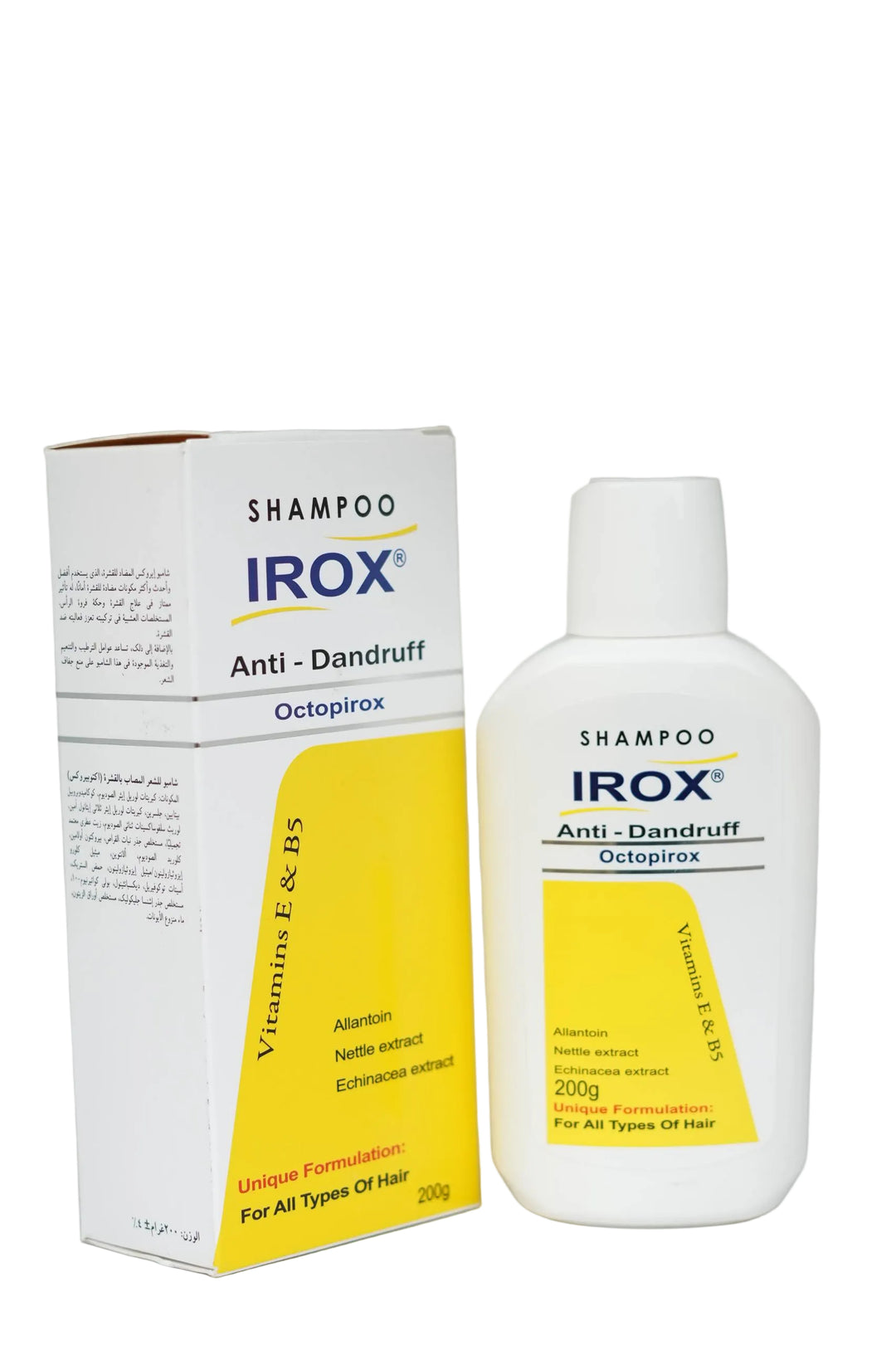 Irox Hair Shampoo Anti-Dandruff Octopyrox 1% - 200g | ايروكس شامبو ضد القشرة - 200 غرام