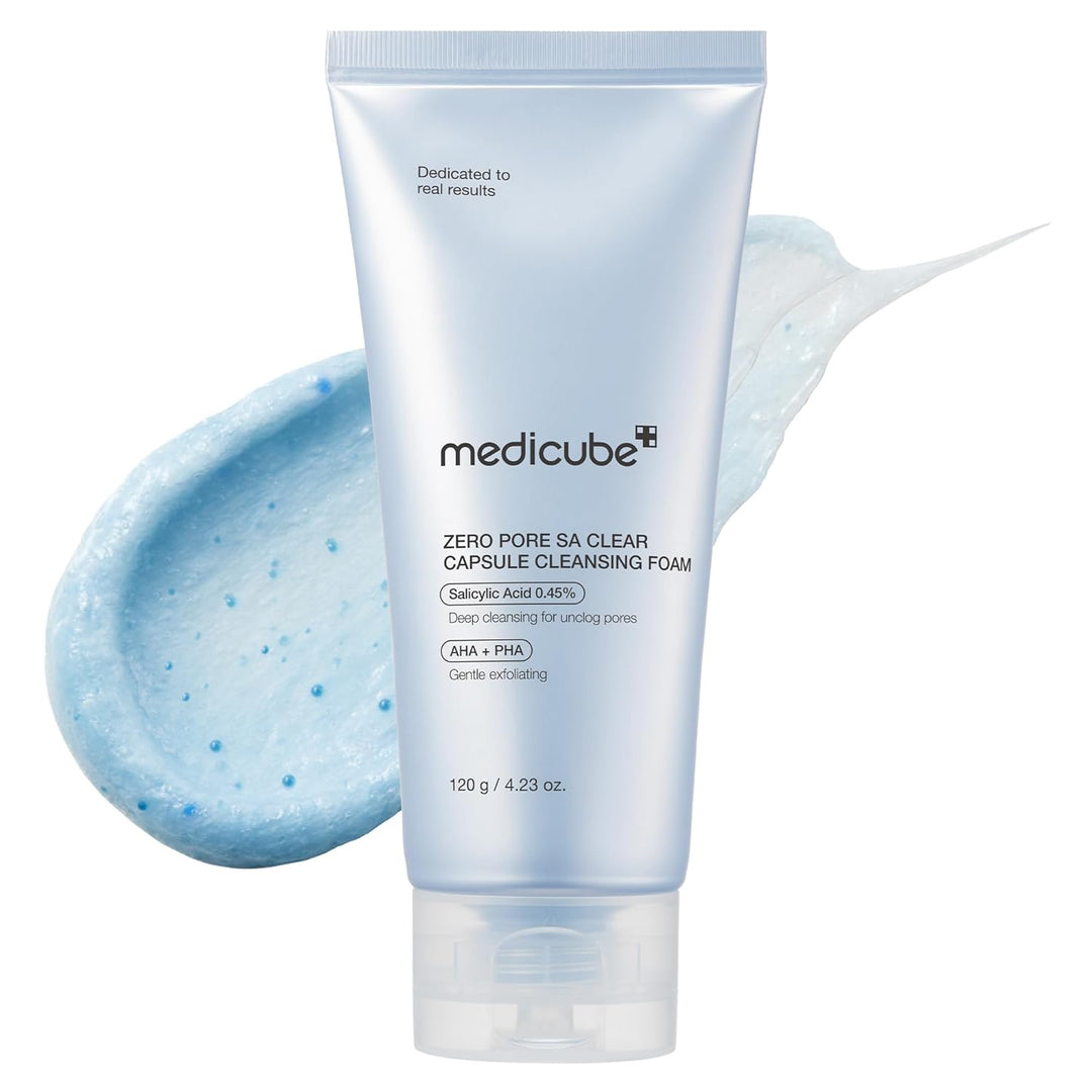 MEDICUBE Zero Pore SA Clear Capsule Cleansing Foam - 120g |ميدي كيوب غسول رغوي بكبسولات لتنقية المسام – 120 غ