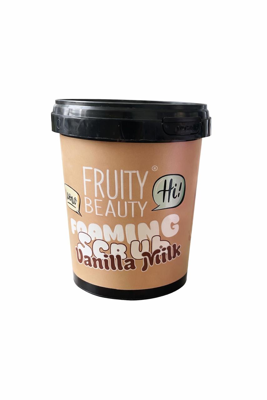 FRUITY BEAUTY Foaming Scrub Vanilla Milk - 500ml | فروتي بيوتي سكراب رغوي حليب فانيليا - 500مل
