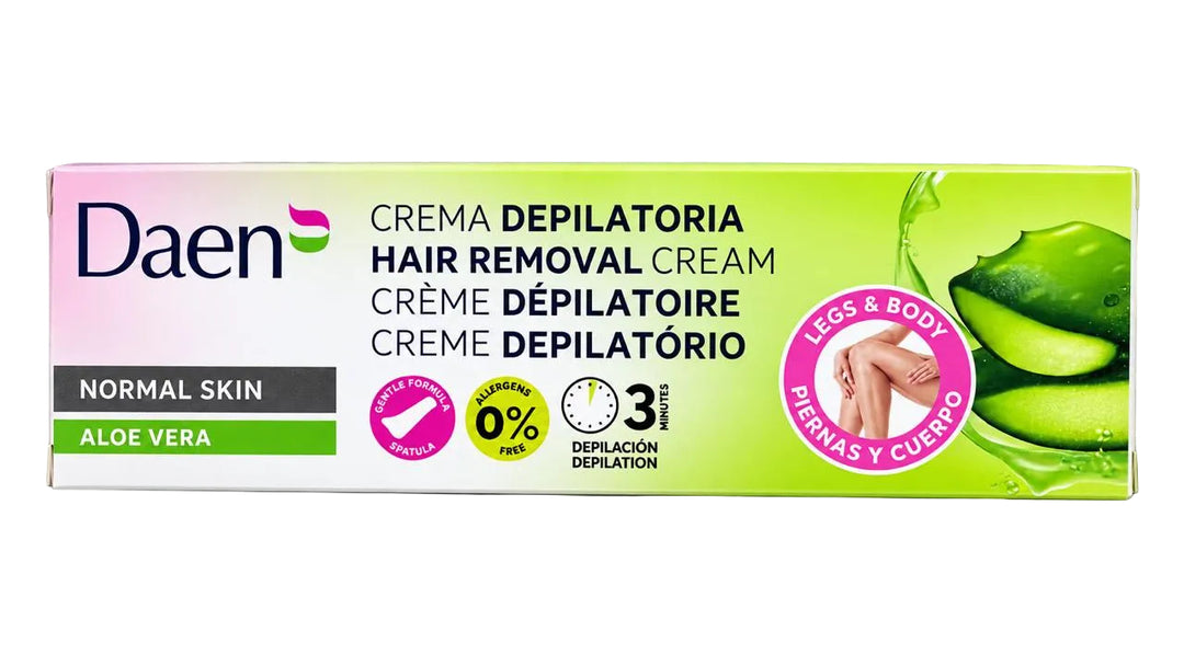 Daen Hair removal cream body Normal Skin Aloe Vera - 125ml | داين كريم إزالة شعر الجسم بالألوفيرا - 125 مل