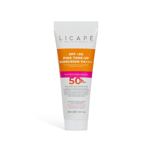 LICAPE Pink Tone Up Sunscreen Spf +50 - 40ml | ليكابيه واقي شمس تون عالي +50 - 40مل #4