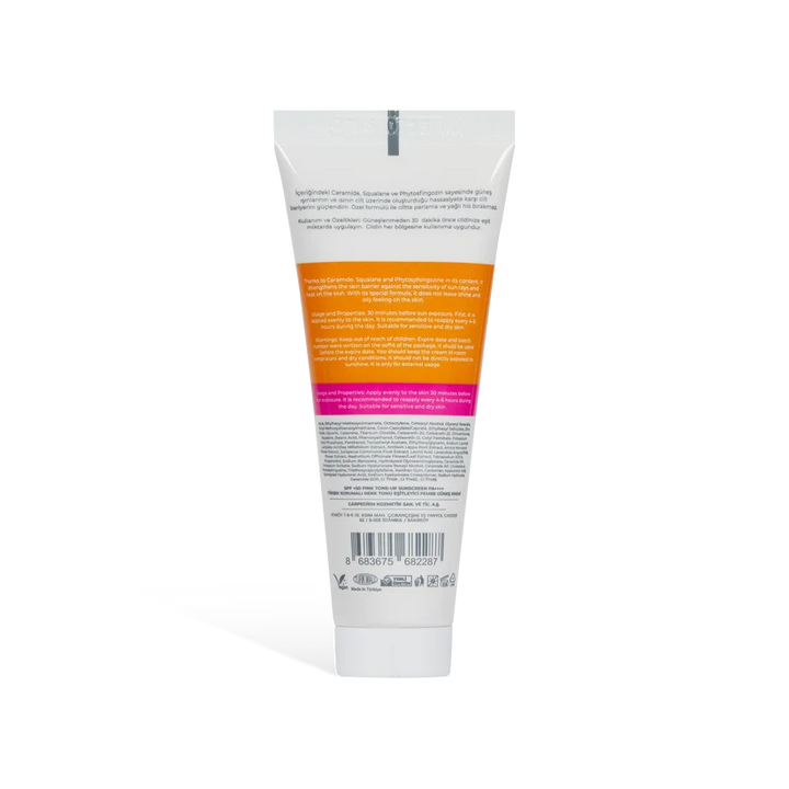 LICAPE Pink Tone Up Sunscreen Spf +50 - 40ml | ليكابي واقي شمس وردي لتوحيد لون البشرة بعامل حماية SPF 50+ – 40 مل