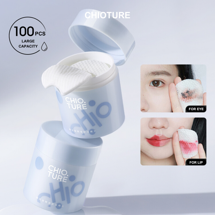 CHIO TURE Lip & Eye Cleansing Pads - 130g | تشيو توري وسادات  لإزالة المكياج  - 130 غ