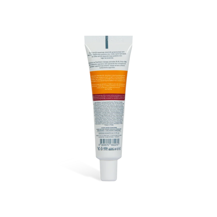 LICAPE Tinted Sunscreen 50+ Spf - 30ml |ليكابي واقي شمس ملون بعامل حماية SPF 50+ – 30 مل