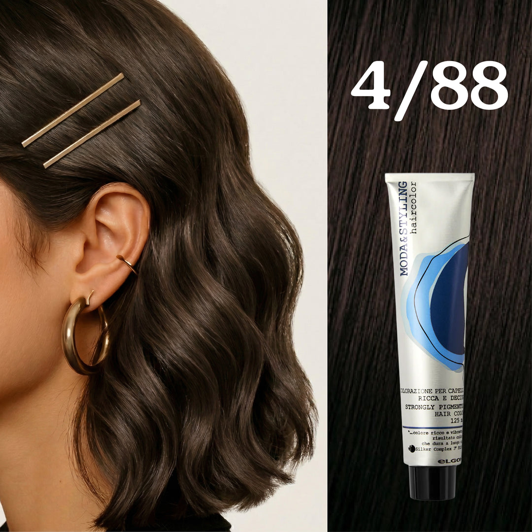 Elgon Moda&styling Haircolor Strongly Pigmented Hair Color - 125ml | ايلكون صبغة شعر مودا ستايلنج - 125مل