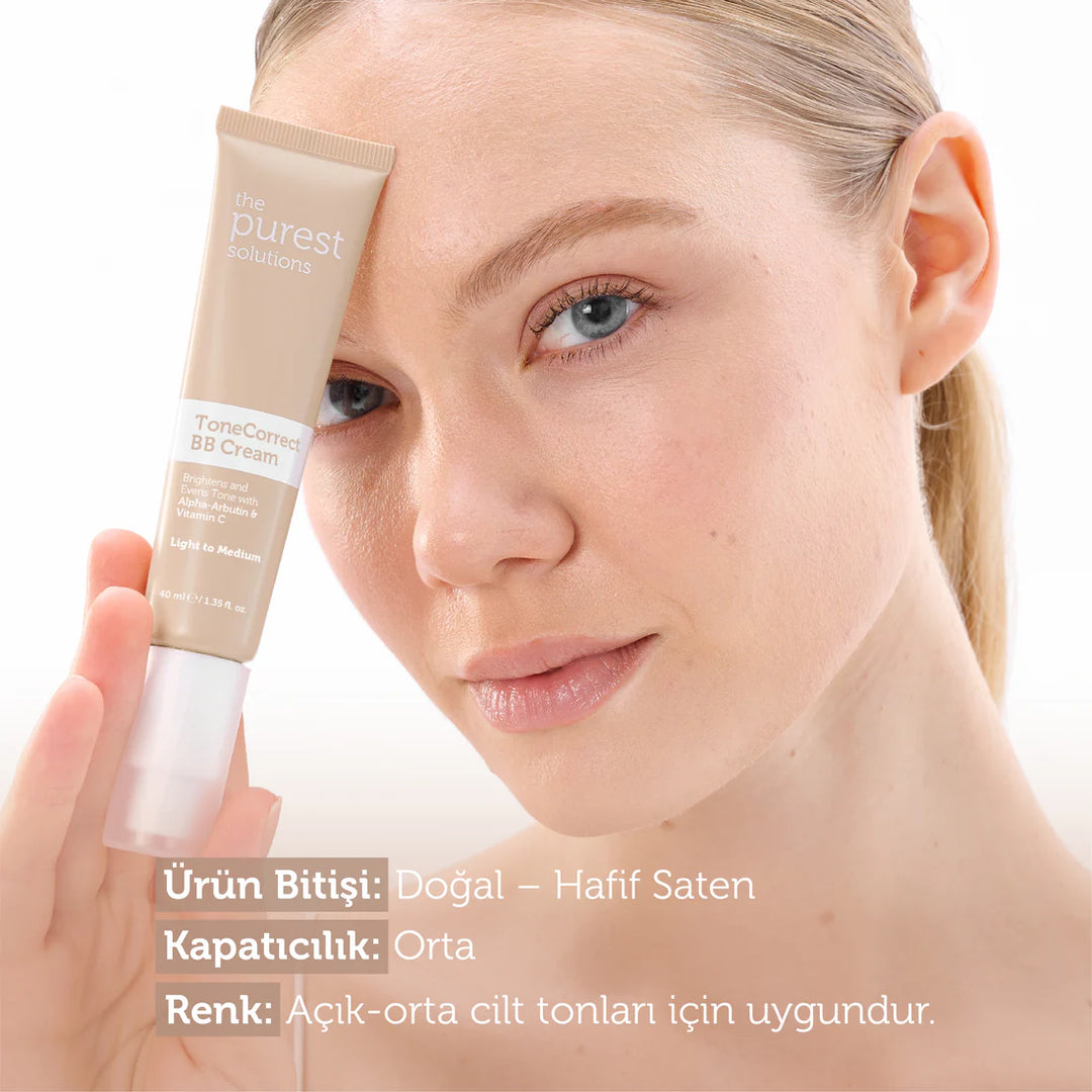 The Purest Solutions Hydra Tone BB Cream  +50 Spf - 40ml | ذا بيورست بي بي كريم spf50+ - 40 مل