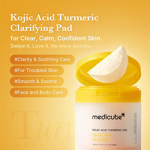 MEDICUBE Kojic Acid Turmeric 70 Pads - 160ml | ميديكيوب باد كوجيك أسيد بالكركم - 160مل #4