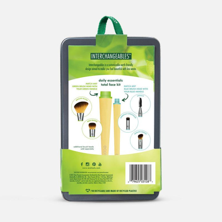 Interchangeables Daily Essentials Total Face Kit 5pcs | مجموعة فرش مكياج - 5 قطع