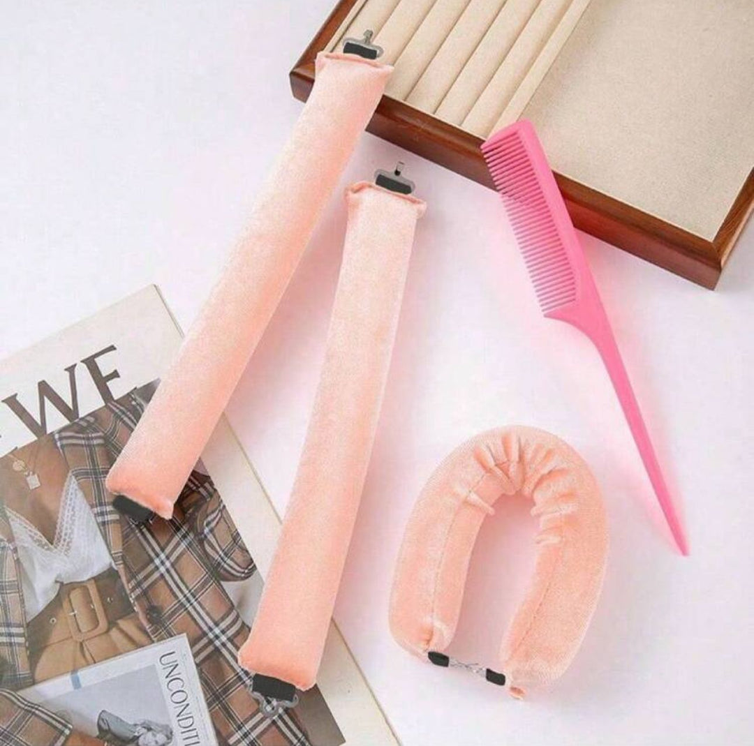 3 Pieces Of Curls | بكرات لف الشعر الحرارية بدون حرارة