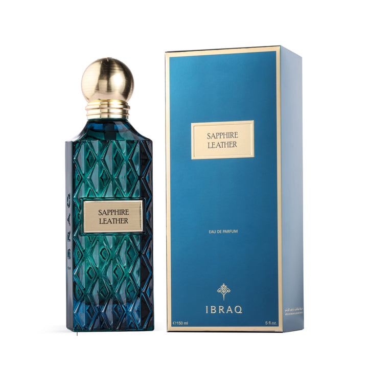 IBRAQ Ibrahim Al Qurashi Sapphire Leather- 150ml | ابراهيم القرشي عطر سلفر لذر للجنسين - 150 مل