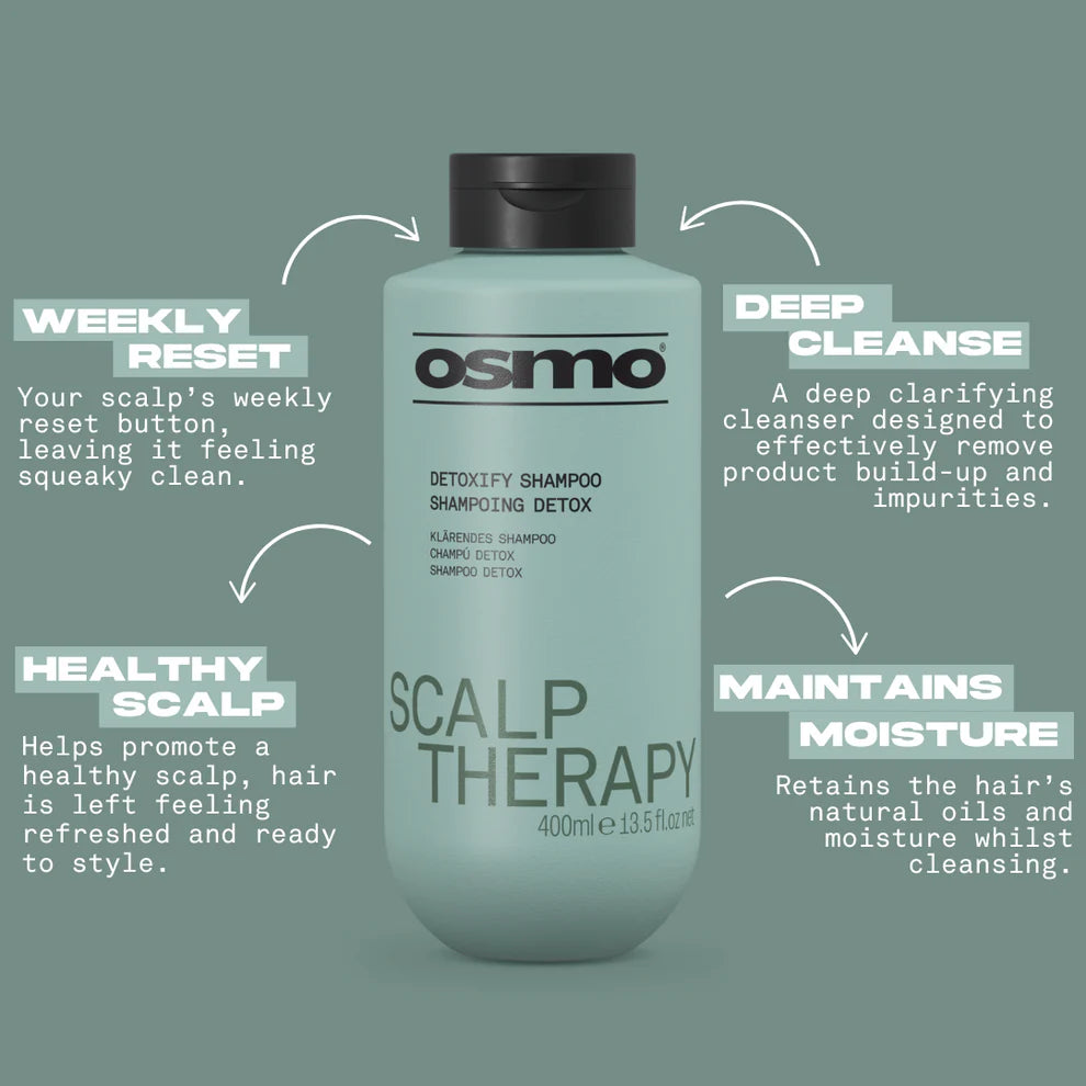 Osmo Scalp Therapy Detoxify Shampoo - 400ml | شامبو أوزمو للعناية بفروة الرأس ديتوكسيفاينغ – 400 مل