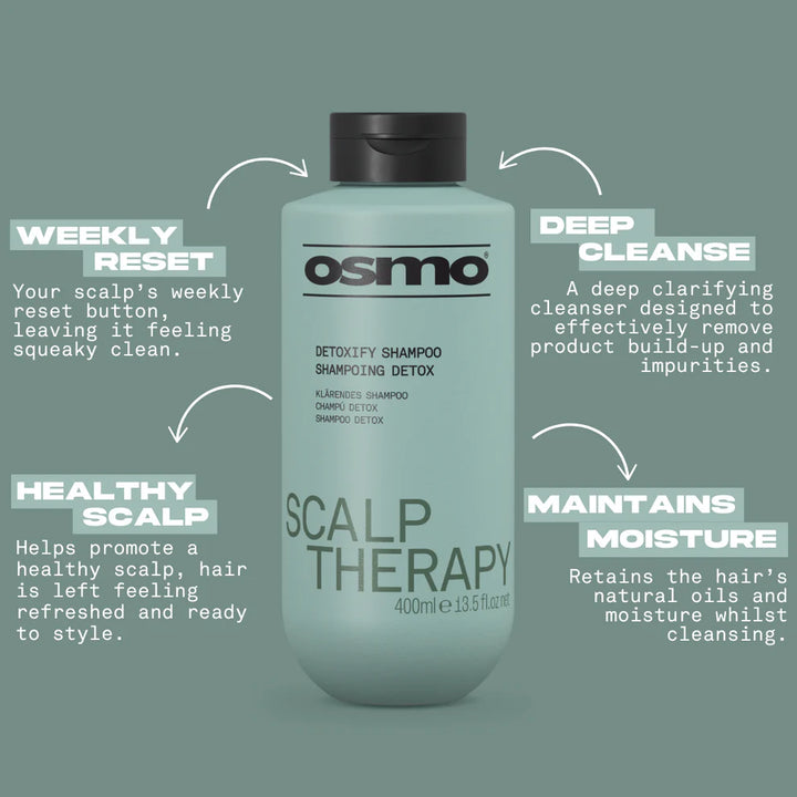 Osmo Scalp Therapy Detoxify Shampoo - 400ml | شامبو أوزمو للعناية بفروة الرأس ديتوكسيفاينغ – 400 مل